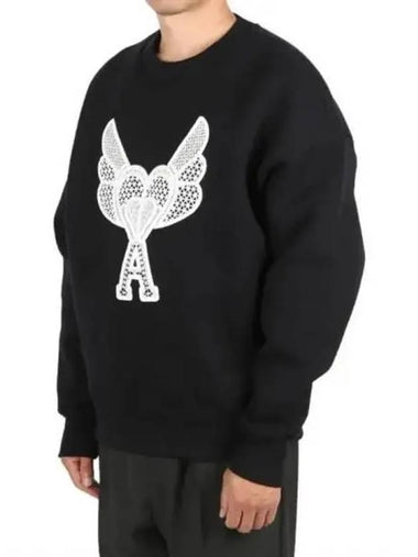 Decouch macrame embroidery sweatshirt 270015 - AMI - BALAAN 1