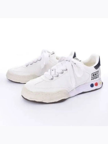 A09FW704 White Herbie OG Sole Canvas Sneakers - MIHARA YASUHIRO - BALAAN 1