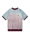 Sofubi Open Knit Tee Unisex Gradient Knit Top Purple - PHOS333 - BALAAN 2