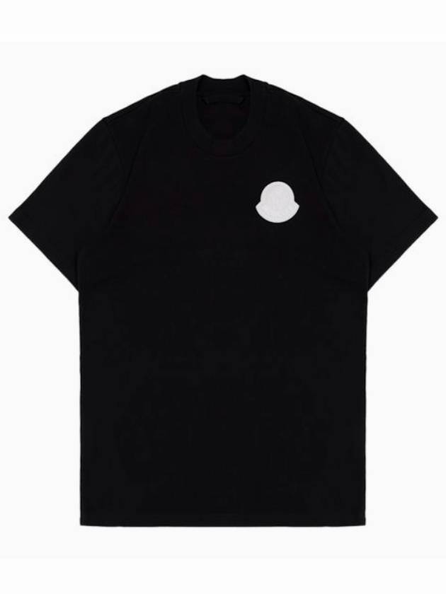 Logo Patch Short Sleeve T Shirt Black XL 8C00045 83927 998 - MONCLER - BALAAN 3