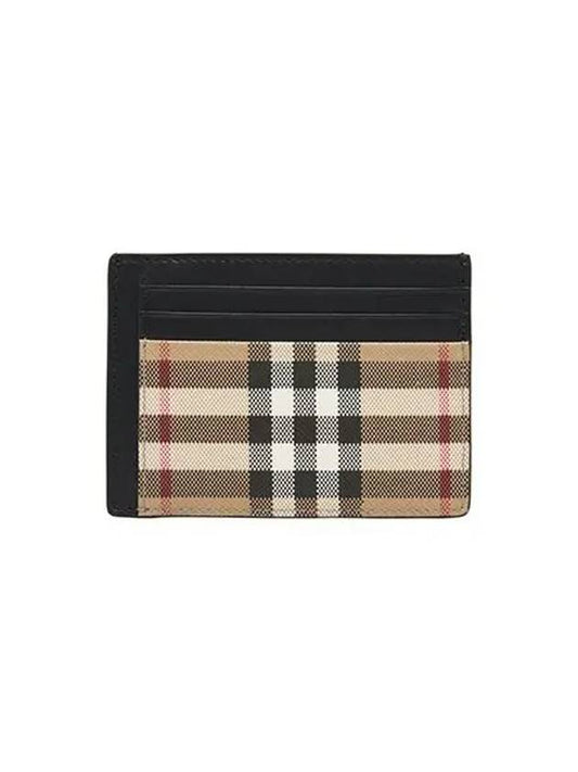 Vintage Check Money Clip Card Wallet Archive Beige - BURBERRY - BALAAN 2