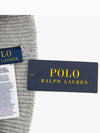 Embroidered Denim Bear Wool Beanie Grey - POLO RALPH LAUREN - BALAAN 4