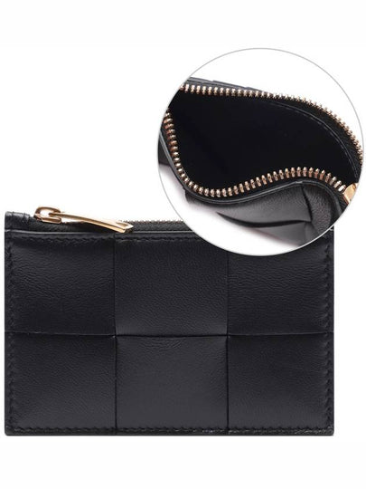 Intrecciato Zipper Card Wallet Black - BOTTEGA VENETA - BALAAN 2