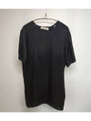 Black Cupro And Cotton T-shirt - VALENTINO - BALAAN 3