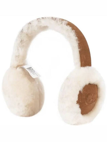 Sheepskin Embroidery Earmuff Chestnut - UGG - BALAAN 2