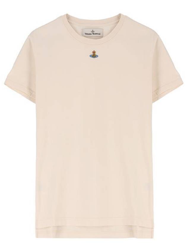 Embroided ORB Peru Short Sleeve T-Shirt Beige - VIVIENNE WESTWOOD - BALAAN 2