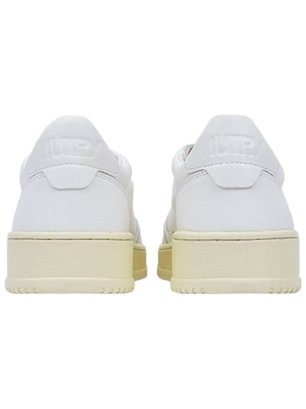 Medalist Goatskin Low Top Sneakers White - AUTRY - BALAAN 5