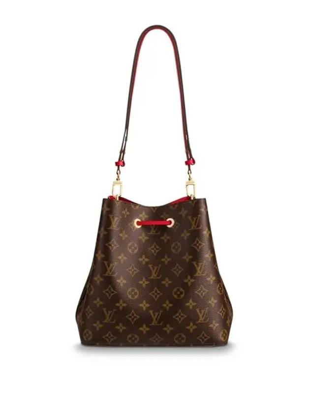 Monogram Neonoe Bucket Bag Brown Red - LOUIS VUITTON - BALAAN 4