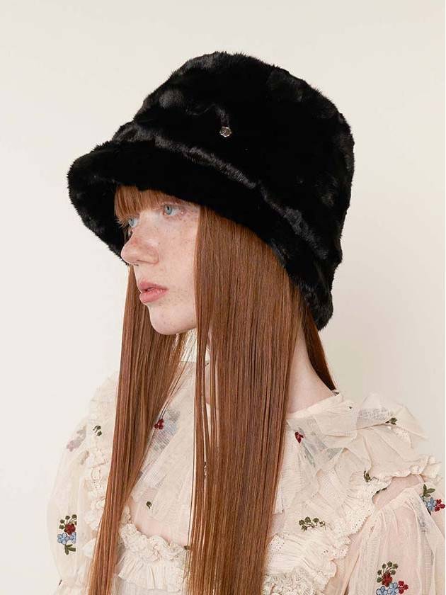 Mink Bucket Hat Black - BROWN HAT - BALAAN 2