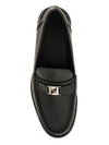 FF Square Leather Loafers Black - FENDI - BALAAN 3