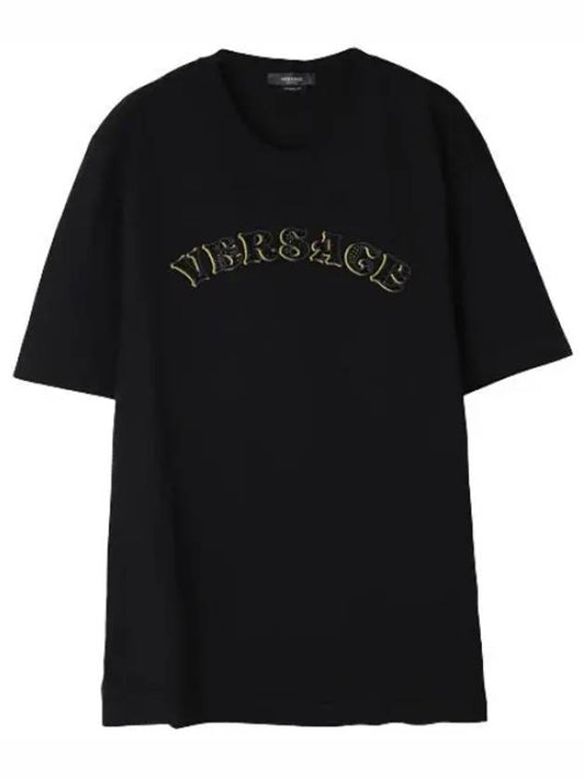 Crystal Logo T Shirt Short Sleeve Men s Tee - VERSACE - BALAAN 1