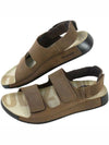 Men's 2ND Cozmo Leather Slippers Brown - ECCO - BALAAN 3