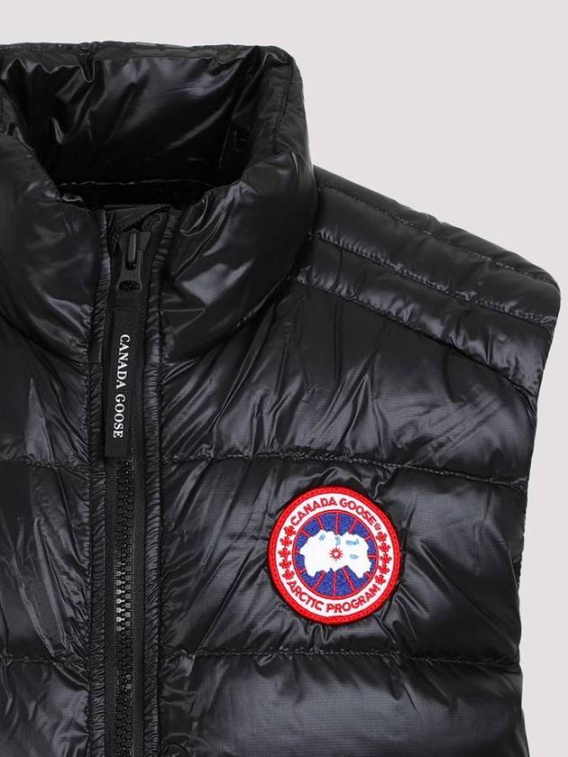 Crofton Logo Patch Padded Vest Black - CANADA GOOSE - BALAAN 4