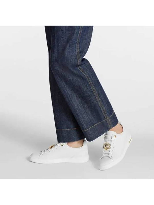 Frontrow Low Top Sneakers White Gold - LOUIS VUITTON - BALAAN 2