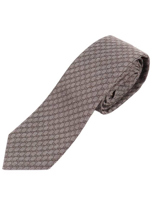 Interlocking G Silk Wool Tie Camel Brown - GUCCI - BALAAN 2