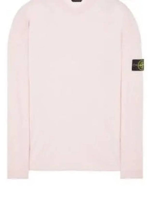 Raw Hand Cotton Crewneck Knit Top Pink - STONE ISLAND - BALAAN 2