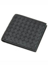 Intrecciato Weaving Half Wallet Black - BOTTEGA VENETA - BALAAN 5