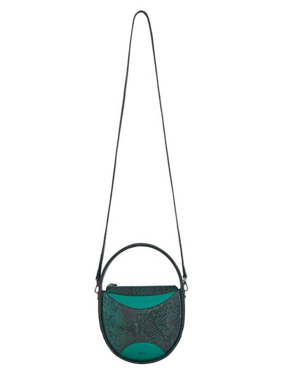 Egg Python Patterned Cross Bag Deep Green - COTESSI - BALAAN 2