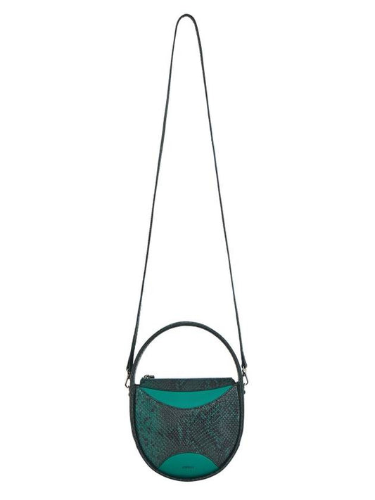 Egg Python Patterned Cross Bag Deep Green - COTESSI - BALAAN 1