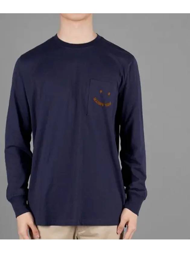 Happy Pocket Long Sleeve T Shirt Regular Fit M2R 935UP H21154 49 1025489 - PAUL SMITH - BALAAN 1