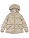 mid-length hoodie down jacket OF1123LBBEIGE - ONOFF - BALAAN 2