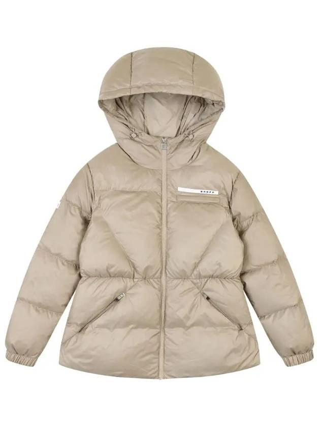 mid-length hoodie down jacket OF1123LBBEIGE - ONOFF - BALAAN 2