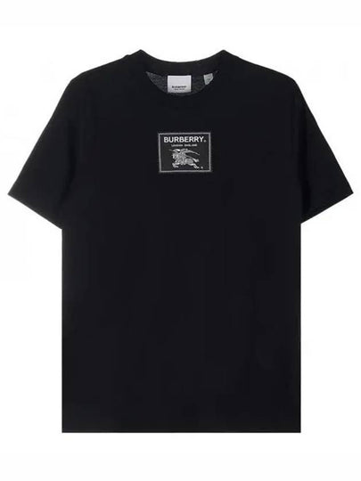 Women's Prosum Label Cotton Short Sleeve T-Shirt Black - BURBERRY - BALAAN 2