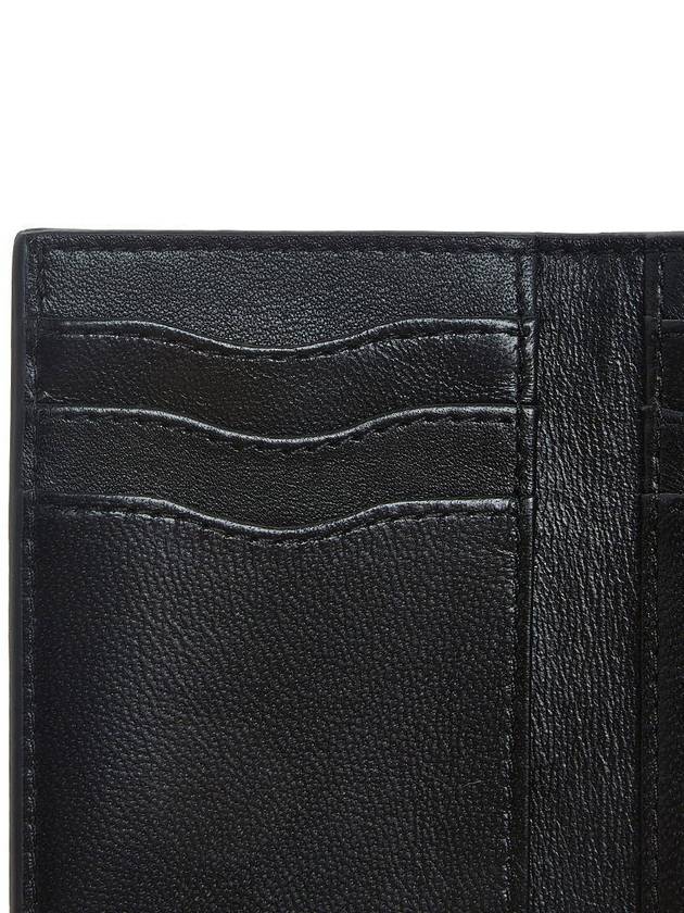 Folded Grain Leather Multi Card Wallet Black - MULBERRY - BALAAN 11