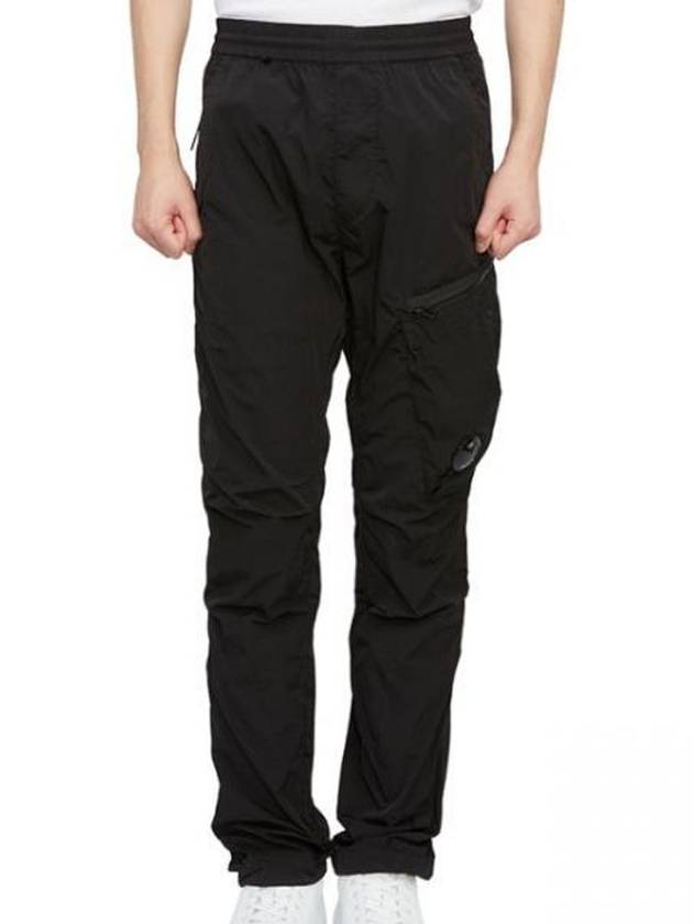 Lens Waffen Track Pants Black - CP COMPANY - BALAAN.