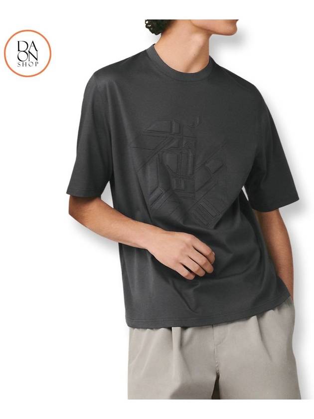 /Men's 3D patch short sleeve t-shirt H357935HA4GLA - HERMES - BALAAN 2