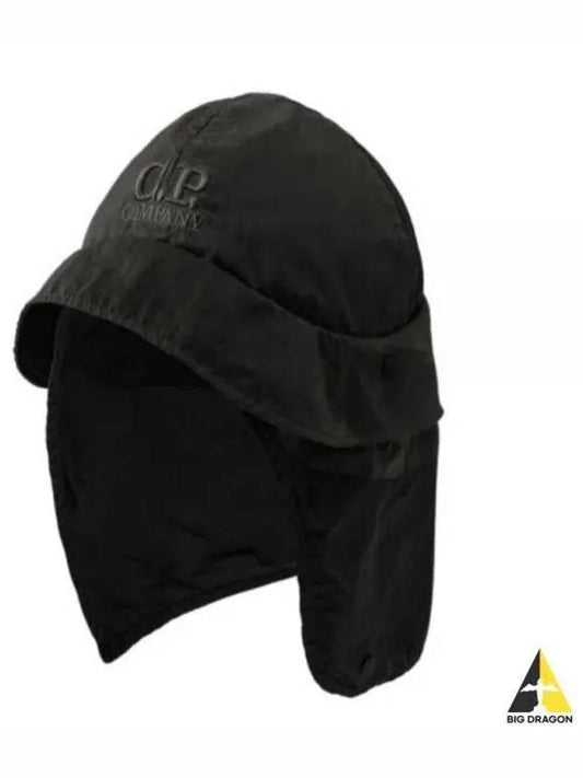 Embroidered Logo Earflap Bucket Hat Black - CP COMPANY - BALAAN 2