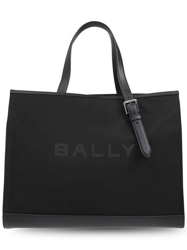 Nylon Leather Tote Bag Black - BALLY - BALAAN 1