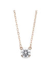 Constella Round Pendant Necklace Rose Gold - SWAROVSKI - BALAAN 3