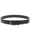 Intrecciato Belt Black - BOTTEGA VENETA - BALAAN 5