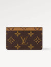 Monogram Reverse Canvas Card Wallet Brown - LOUIS VUITTON - BALAAN 3