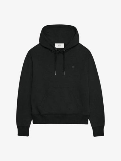 Mini Heart Logo Hoodie Black - AMI - BALAAN 2