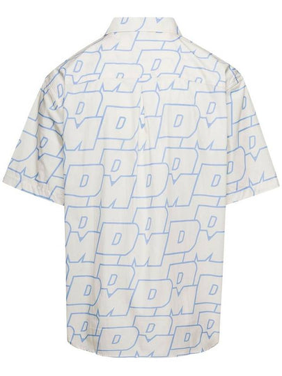 White Shirt With All-Over Ddm Print In Cotton Man - DROLE DE MONSIEUR - BALAAN 2