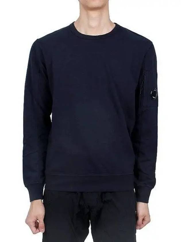 Light Fleece Sweatshirt Navy - CP COMPANY - BALAAN 2