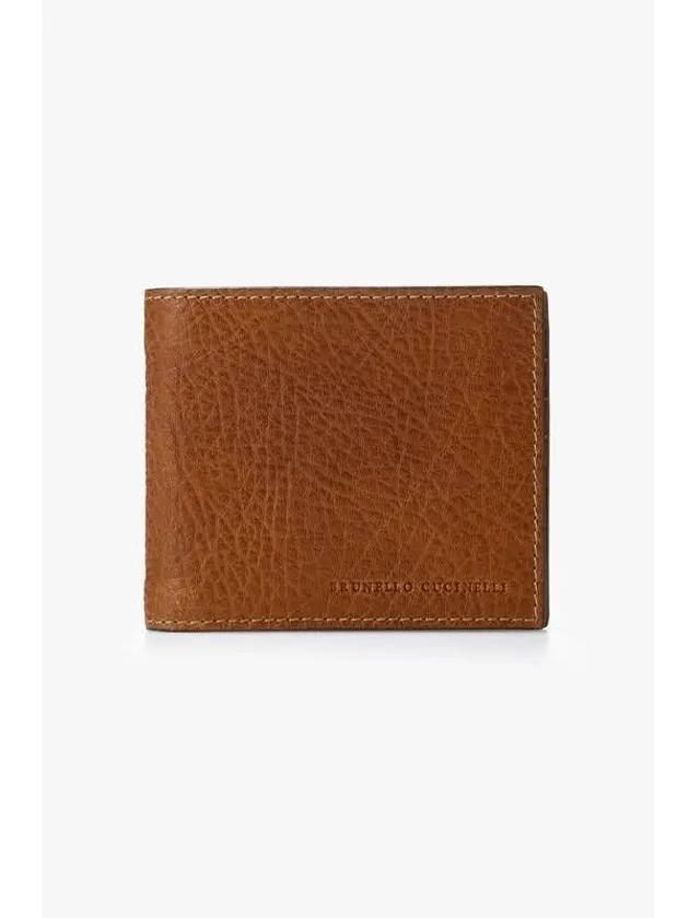 10 ePoint Men s Grained Calfskin Fold Wallet Brown - BRUNELLO CUCINELLI - BALAAN 1