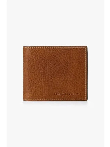 10 ePoint Men s Grained Calfskin Fold Wallet Brown - BRUNELLO CUCINELLI - BALAAN 1