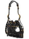 Le Cagole XS Leather Bucket Bag Black - BALENCIAGA - BALAAN 3