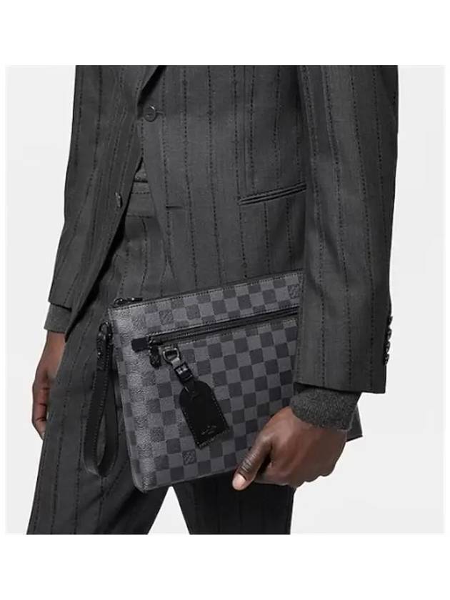 Takeoff Damier Pouch Bag Grey - LOUIS VUITTON - BALAAN 7