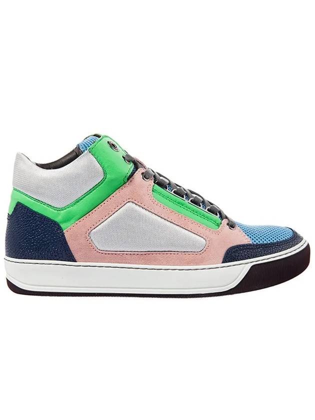 Color Block High Top Sneakers - LANVIN - BALAAN 5