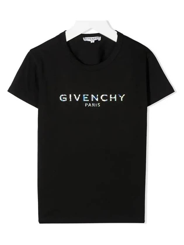 Kids Logo Printing T Shirt Black H15199 09B - GIVENCHY - BALAAN 2