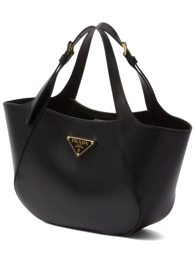 Prada Triangle Logo Leather Medium Women s Tote Bag 1BG483 - SAINT LAURENT - BALAAN 2