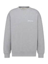 Tag Oversized Cut Sweatshirt Grey - DIOR - BALAAN 1