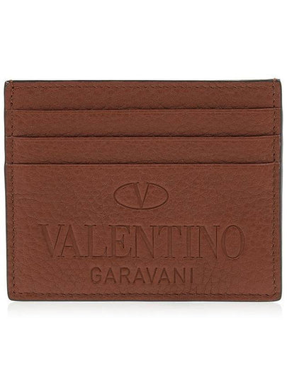 Logo Identity Card Wallet Brown - VALENTINO - BALAAN 2