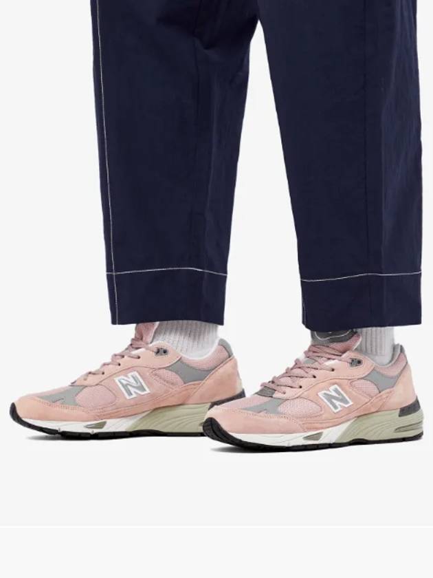 Women's 991 Low Top Sneakers Pink - NEW BALANCE - BALAAN 7