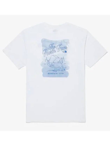 The North Face NT7UQ08J White Label One Earled Color Short Sleeve Round Tee - THE NORTH FACE - BALAAN 1