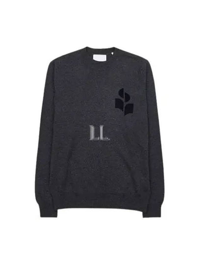 Men's Evans Logo Sweatshirt Grey - ISABEL MARANT - BALAAN 2